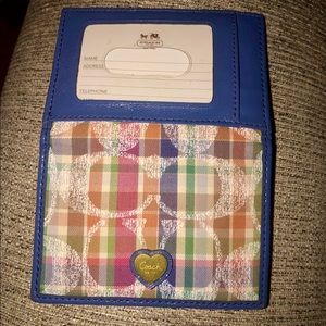 Small Coach ID/Business Card Holder